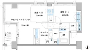 ガーデニエール砧レジデンス【3階】の間取り
