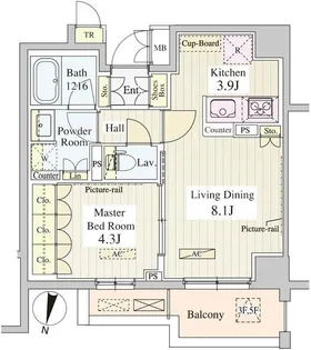 ル・シュクレ永福【5階】の間取り