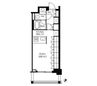 パークキューブ目黒タワー【1階】の間取り