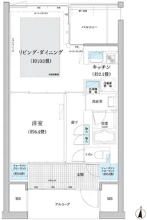 ガーデニエール砧 WEST【2階】の間取り