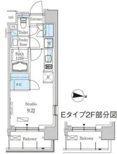 パークアクシス東高円寺【6階】の間取り