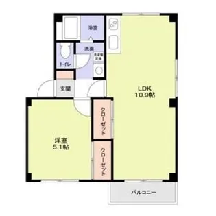 ニッコー狛江マンション【2階】の間取り
