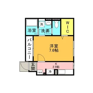 ブラン グリシーヌ【1階】の間取り