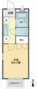 櫻ハウス大八木【1階】の間取り