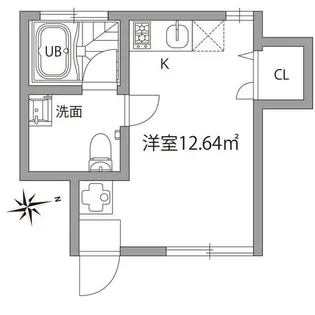 グランエッグス千歳烏山N【1階】の間取り