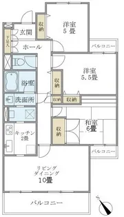 ベル富士見丘【3階】の間取り