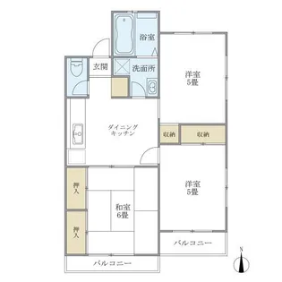 ドミール久我山【2階】の間取り