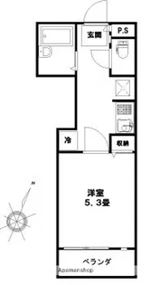 マリオン駒場【1階】の間取り