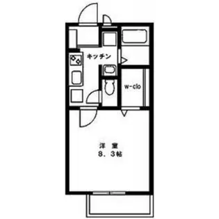 カーサはるひ野【102号室号室】の間取り