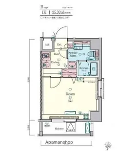 LEXE明大前【2階】の間取り