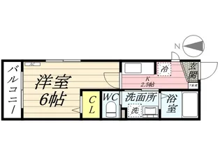 ウィステリア世田谷【2階】の間取り