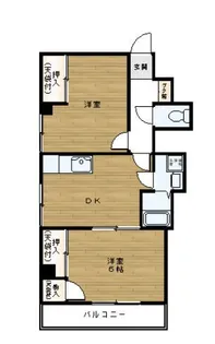 道灌ハイツ【4階】の間取り