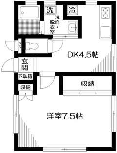 ストーン目黒【1階】の間取り