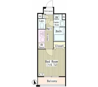 ルシエルエムズ【2階】の間取り