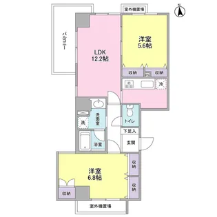 グランドゥール広尾【2階】の間取り