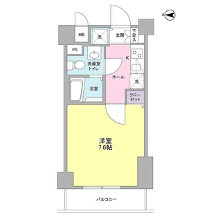 フィオリトゥーラ三軒茶屋ステーションフロント【7階】の間取り