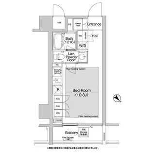 BPRレジデンス渋谷【10階】の間取り