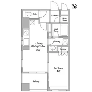 HF若松河田レジデンス【8階】の間取り