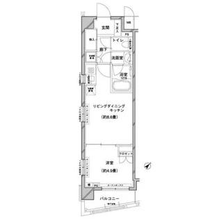 コンフォリア目黒八雲【5階】の間取り