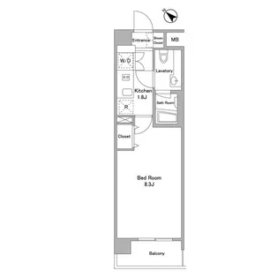 BPRレジデンス代々木初台【3階】の間取り