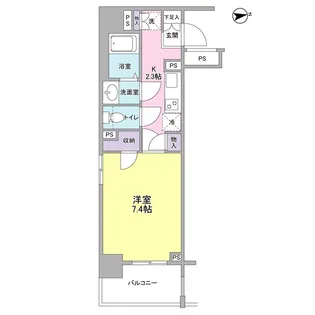 レキシントン・スクエア新宿御苑【3階】の間取り