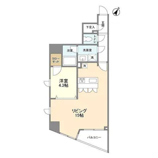 プロスペクト渋谷道玄坂【9階】の間取り