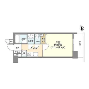 ビューネ渋谷桜丘【2階】の間取り