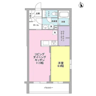 プレジオ桜丘【2階】の間取り