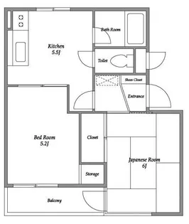 エレガン学芸大学【1階】の間取り