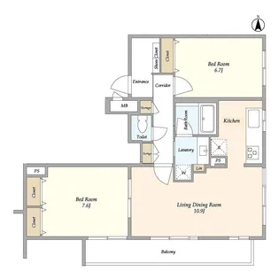 RESTA目黒【1階】の間取り
