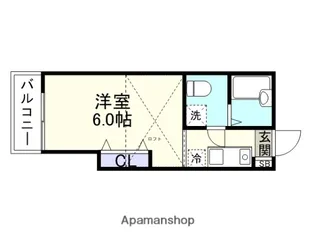 コーポヤマト・グランデ【1階】の間取り