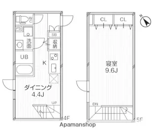 LEGALAND荻窪【4階】の間取り