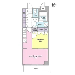 シティカレント代官山【2階】の間取り