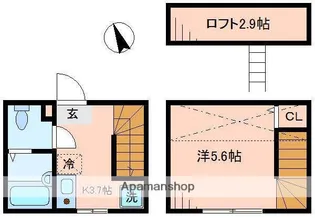 バーミープレイス喜多見Ⅱ【1階】の間取り