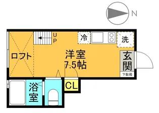 ブランコート祖師ヶ谷大蔵【1階】の間取り
