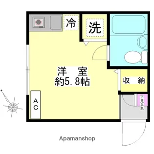 東京都世田谷区喜多見7丁目【アパート】の間取り