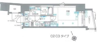 ZOOM恵比寿【3階】の間取り