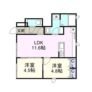 SAKURATERRACE【1階】の間取り