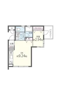 ツルマキロジ【2階】の間取り