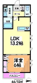 エルミタージュ永福町【3階】の間取り