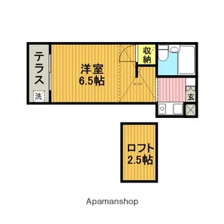 第17安藤ハイツ【2階】の間取り