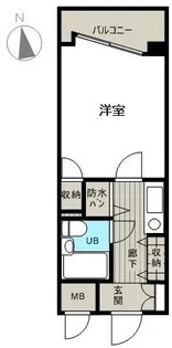 ザ・ステージ早稲田【4階】の間取り