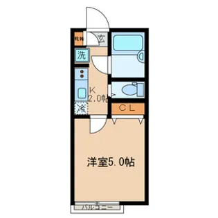 メゾンドトゥエンティスリー【2階】の間取り