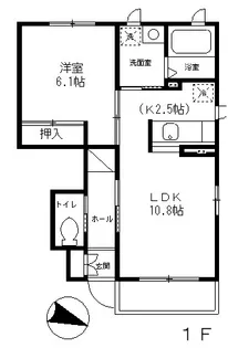 チェレスタ笹塚【1階】の間取り