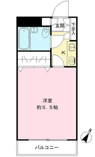 サンイワキハイツ【204号室号室】の間取り