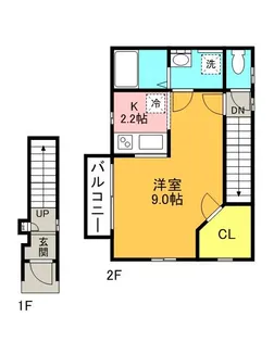 ヴィーブル代沢【2階】の間取り