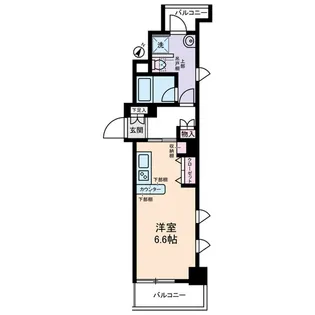 クオーレ西新宿【3階】の間取り