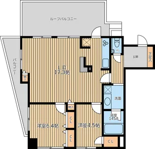 HF学芸大学レジデンスⅡ【4階】の間取り