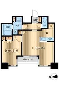 KDXレジデンス東新宿【13階】の間取り