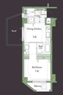 HF明大前レジデンス【0201号室】の間取り